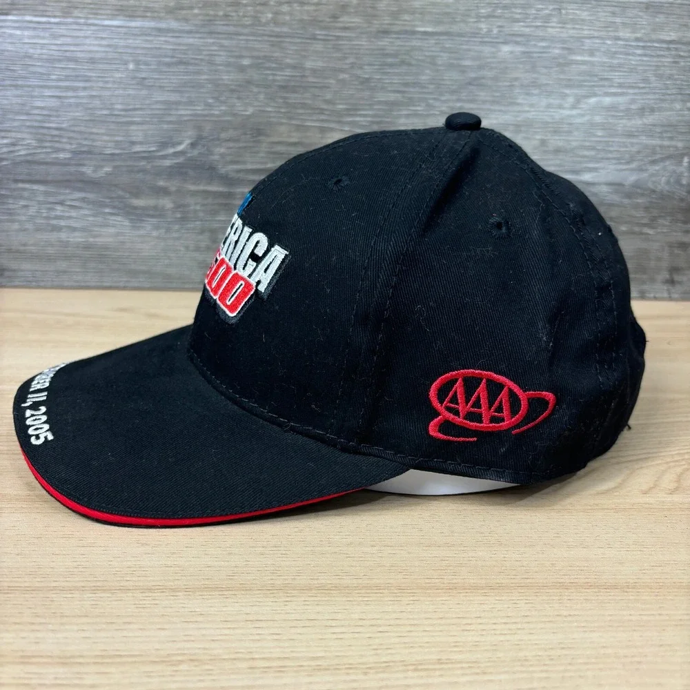 Spirit of America 500 Hat‎ Cap Strap Back Black Racing One Size Adjustable